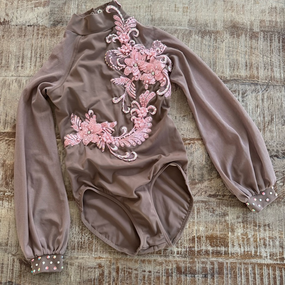 lyrical contemporary semi custom costume Balera base child medium size 10/12